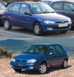 Порог левый Peugeot 106, Citroen Saxo (1мм)