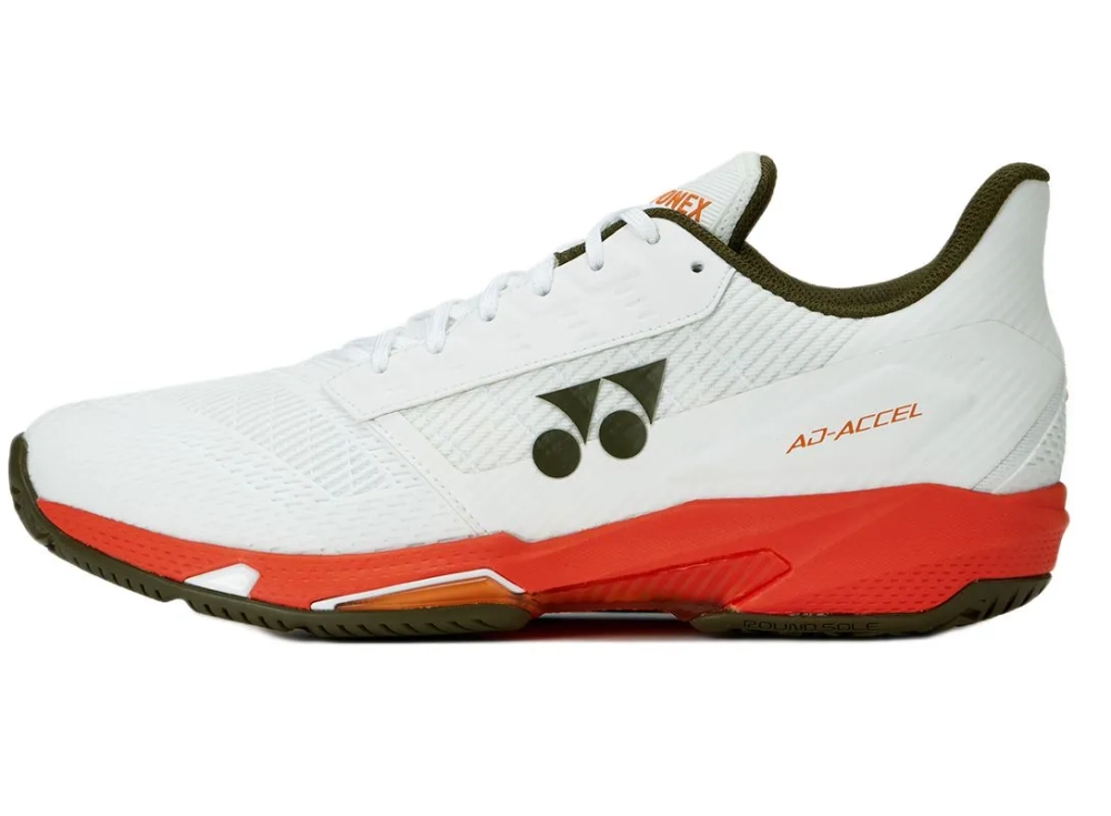 Женские Кроссовки теннисные Yonex Power Cushion AD-Accel - white/orange