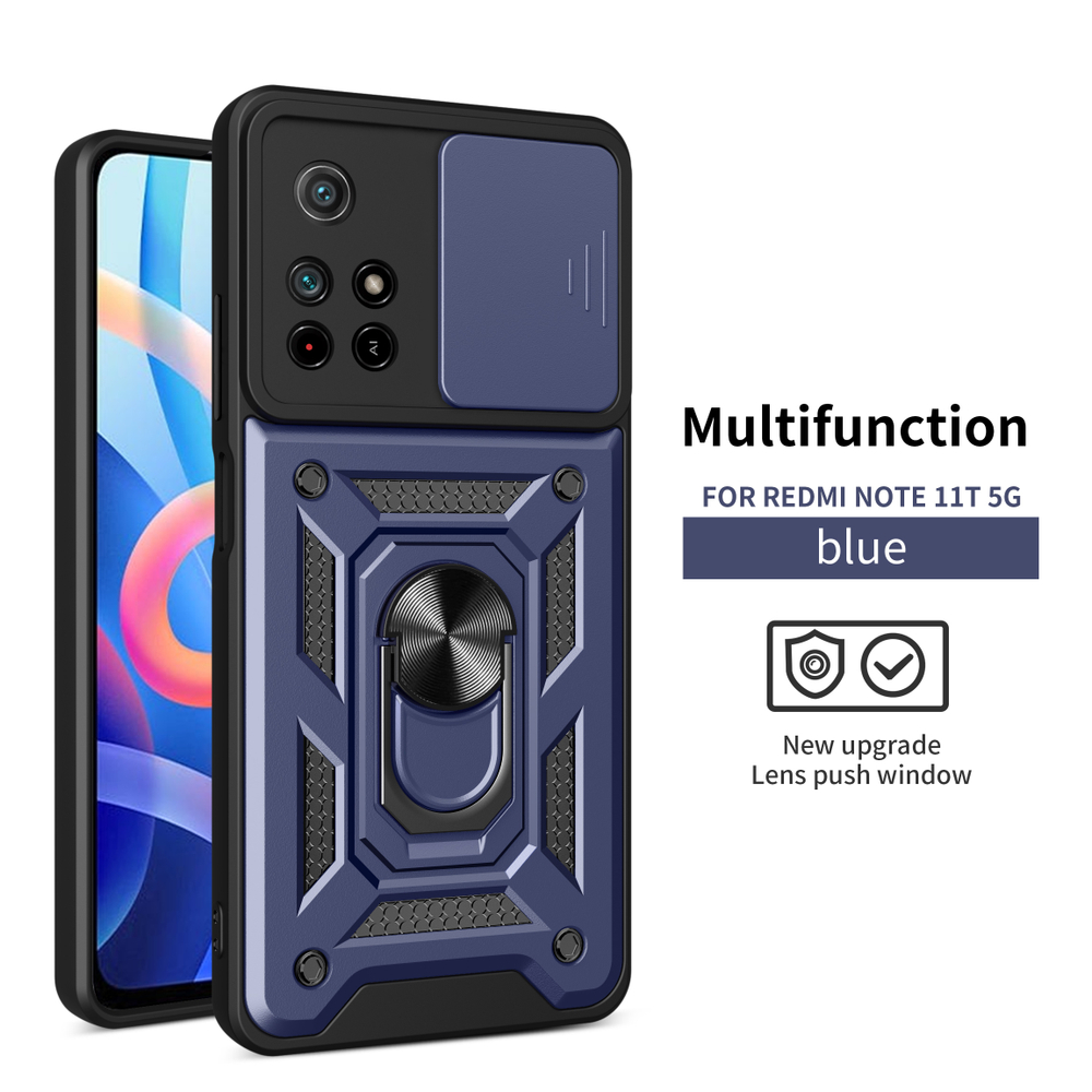 Чехол с кольцом Bumper Case для Xiaomi Poco M4 Pro 5G