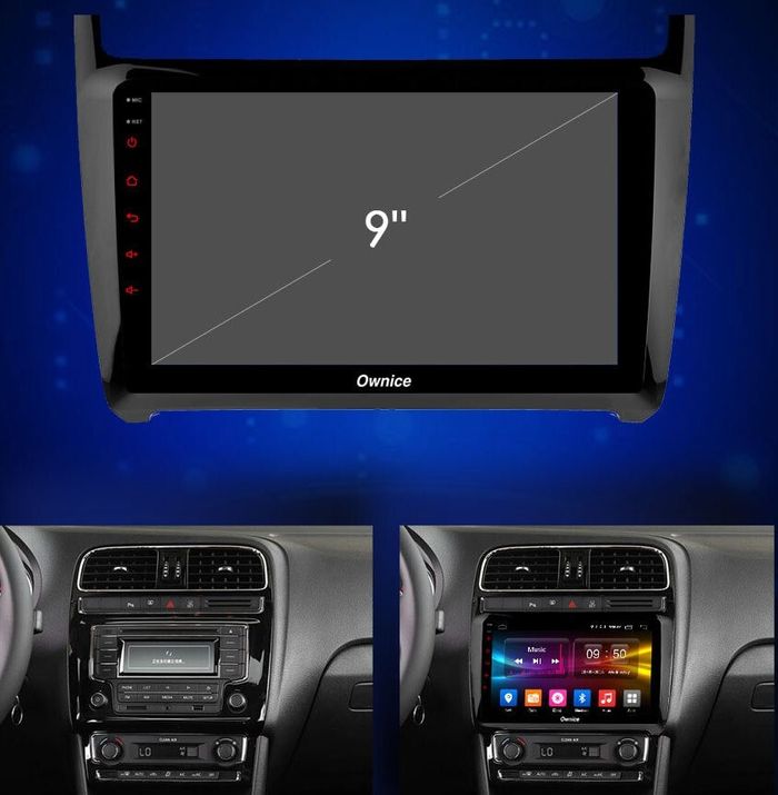 Магнитола для Volkswagen Polo 2009-2020 - Kuberg OL-9903 IPS, Android 10, 4G SIM-слот