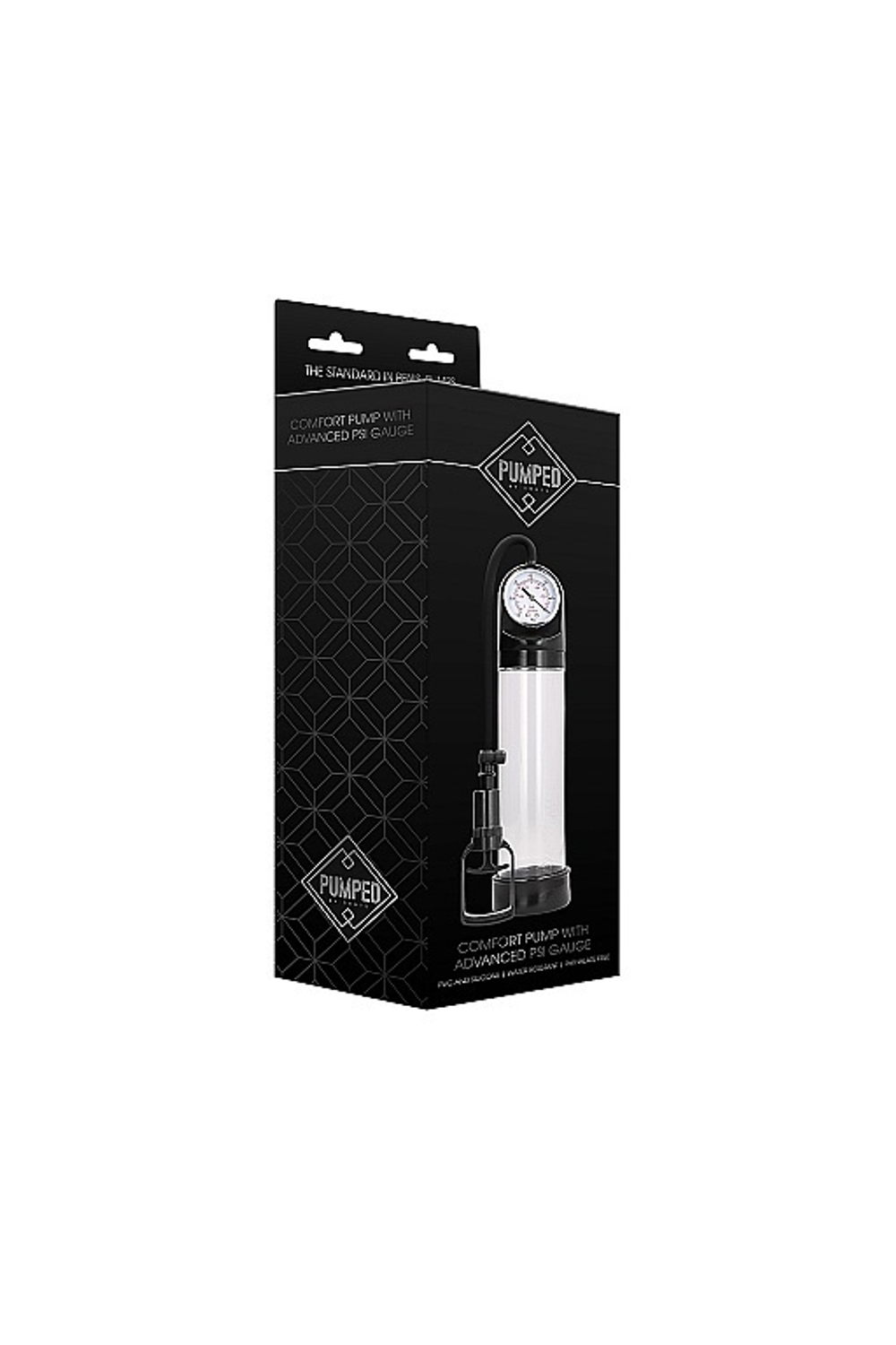 Ручная вакуумная помпа для мужчин с манометром Comfort Pump With Advanced PSI Gaug