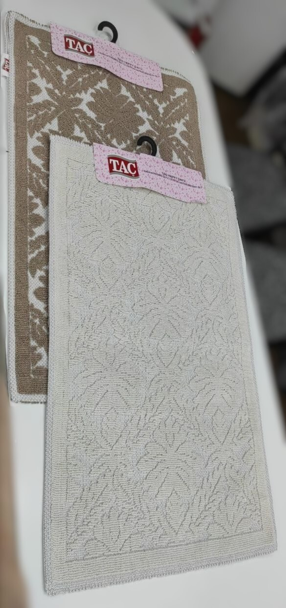 Набор ковриков ТАЧ (хлопок 100%) "FLORA" 60*100 см + 50*60 см (цвета в ассортименте)