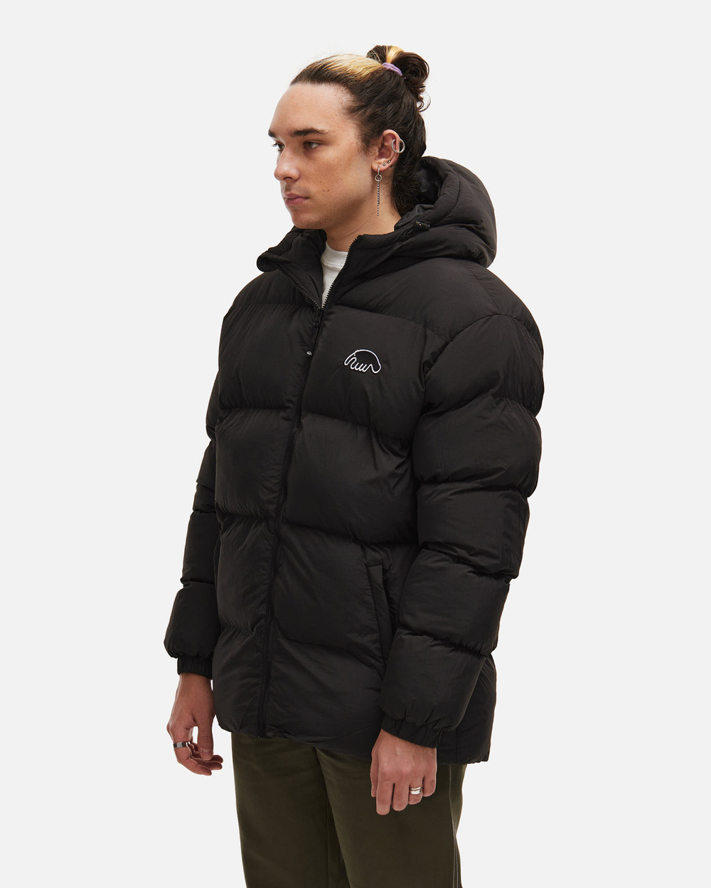 Куртка ANTEATER Downjacket-HoodedCrispy-Black