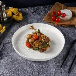 Тарелка с бортом d 27 см h3 см White Raw Wood P.L. Proff Cuisine [3]