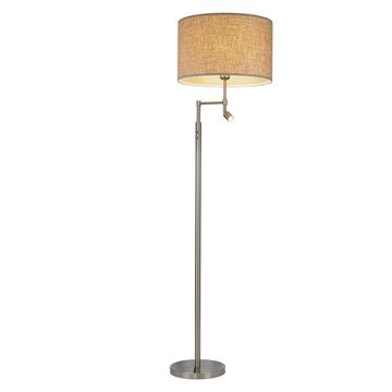Торшер 1*Е27/LED 3W 4000К CL801021 матовый хром/бежевый Duplet Citilux