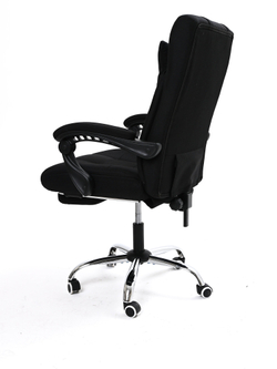 Кресло компьютерное офисное KRESLO COMFORT Premium, текстиль/лён, цвет:черный