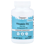 Vitacost, витамин D3 в мини-капсулах, 25 мкг (1000 МЕ), 365 капсул