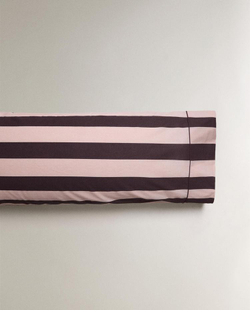 ZARA HOME НАВОЛОЧКА В ПОЛОСКУ, РОЗОВЫЙ