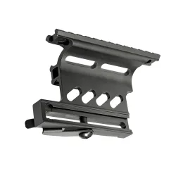 База Veber Weaver 2-Бк MNT-K4720 быстросъемная перфорированная, вид снизу и сзади