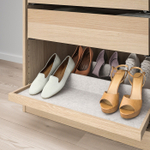 Полка выдвижная IKEA KOMPLEMENT (КОМПЛЕМЕНТ), Белый морёный дуб, 75x58 см