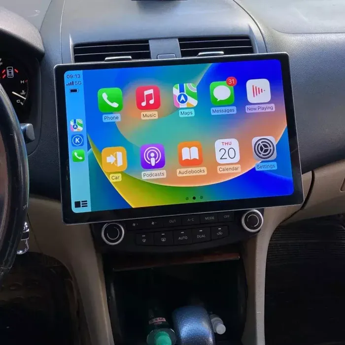 Магнитола в рамку LUX, 9" или 10" с экраном 13" QLED+2K - Kuberg на Android 12, Быстрая, 4G SIM-слот, CarPlay