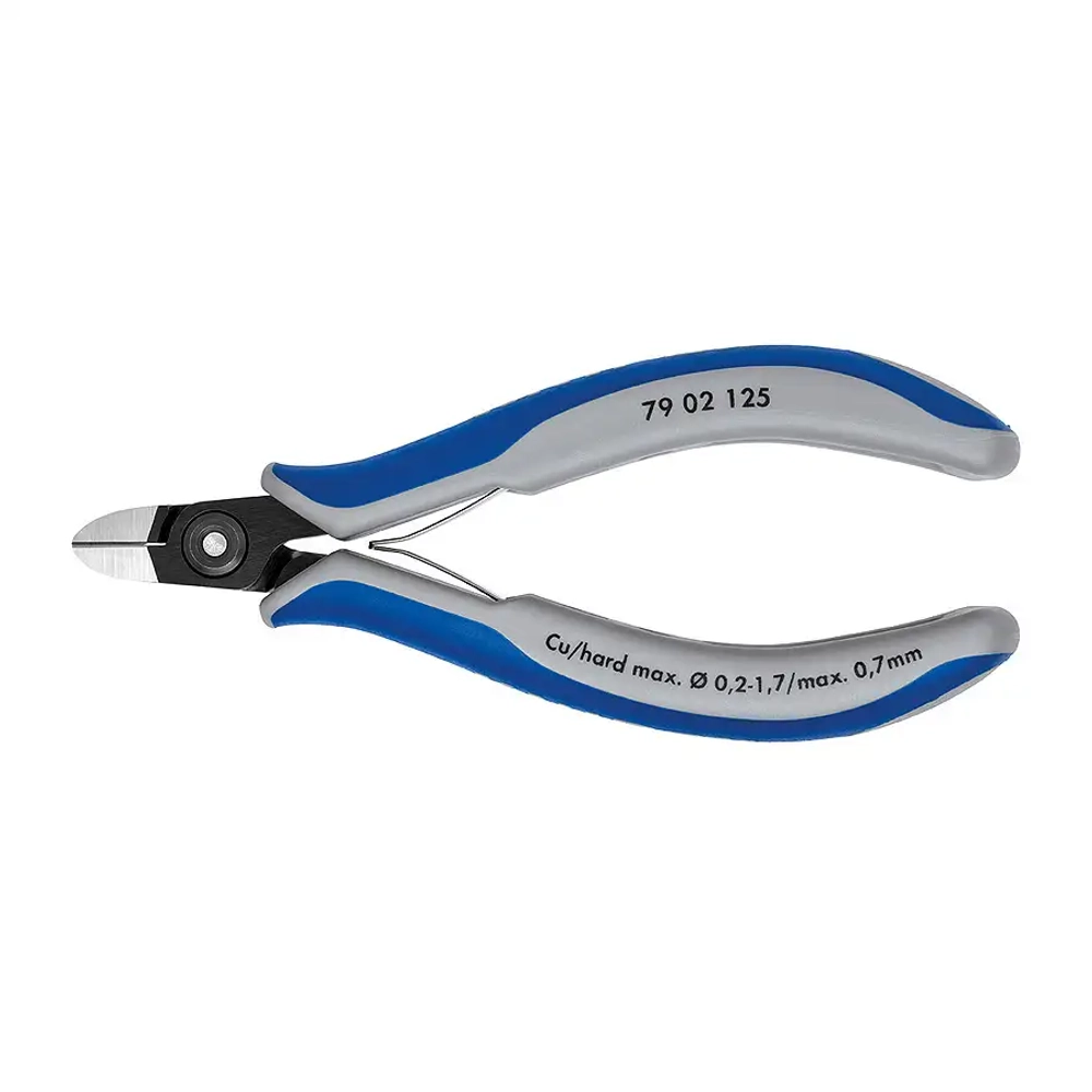 Прецизионные кусачки боковые для электроники чернёные 125 мм Knipex 79 02 125 SB