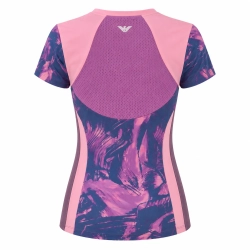 Женская теннисная футболка EA7 Woman Jersey - fancy iris orchid