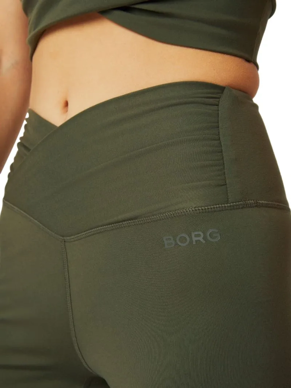 Женские теннисные шорты Bj_rn Borg Studio Cross Shorts - olive night