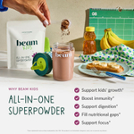 Beam, универсальный суперпорошок для детей, с шоколадным вкусом, 140 г (4,93 унции)