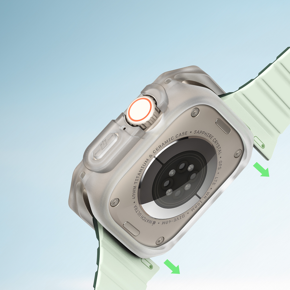 Чехол-бампер прозрачный от Dux Ducis для часов Apple Watch Ultra 1 и 2, 49мм, Tamo Series Case