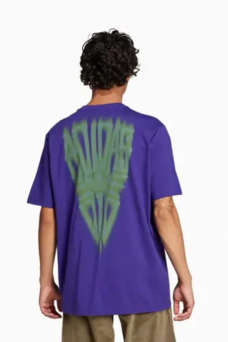 Футболка adidas Skeleton Back Tee - фиолетовый