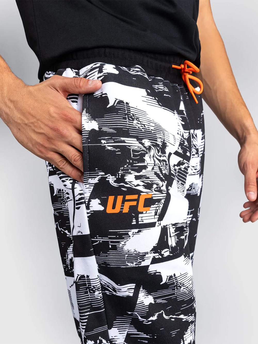 Брюки спортивные Venum UFC Zenith Fight Week Black/White/Orange