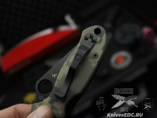 Нож складной Spyderco Para 3 223GPCMOBK c черным клинком CPM-S45VN, рукоять камуляжный G10