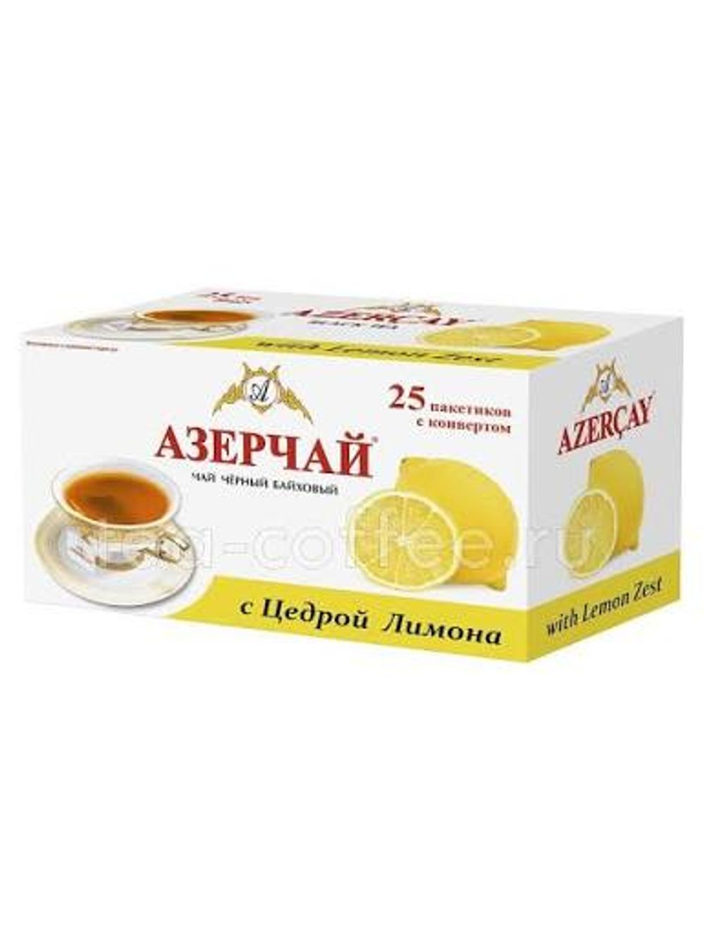 Чай Азерчай черный Лимон 25пак