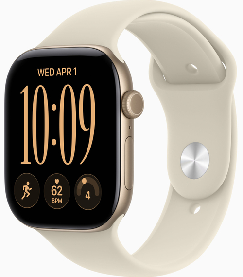 Apple Watch Series 12 42mm Light Gold Aluminum Case with Sport Band Sand (S/M)