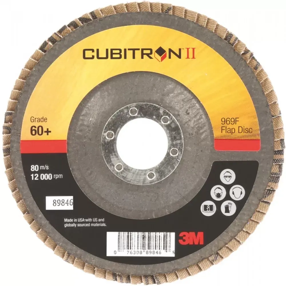 969F P40+ Лепестковый круг Cubitron II 125x22мм конический, шт