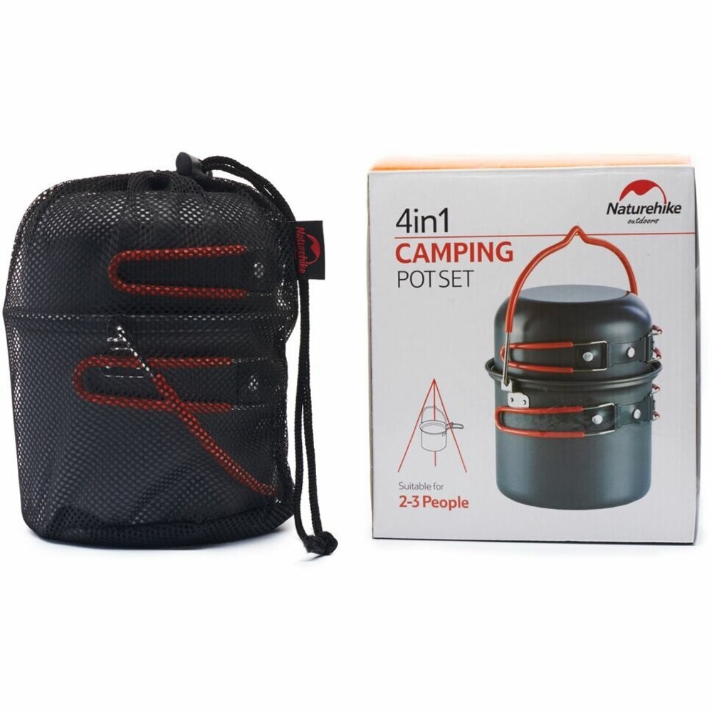 НАБОР ПОСУДЫ NATUREHIKE NH18T018-G 4 В 1