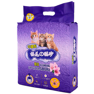 Наполнитель HAKASE AREKKUSU комкующийся Тофу Сакура для кошек 10 л