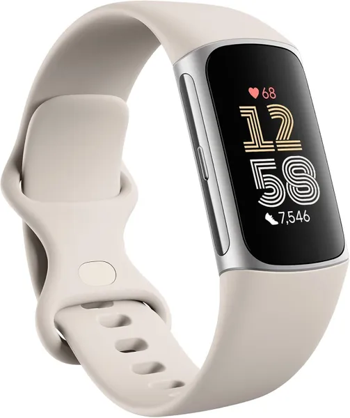 Фитнес-браслет Fitbit Charge 6 Activity Tracker, Бежевый | Porcelain