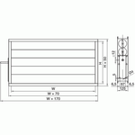 Воздушный клапан DRr 600x300