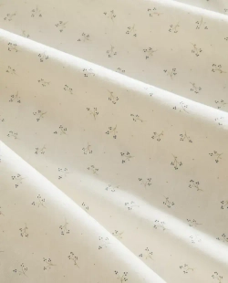 ZARA HOME ДЕТСКИЙ ПОДОДЕЯЛЬНИК С ЦВЕТОЧНЫМ ПРИНТОМ, СИНИЙ