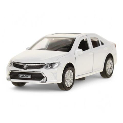 Модель ин. мет. "Toyota Camry" 12см, двери, багажн, белый, коробка CAMRY-WH (Технопарк)