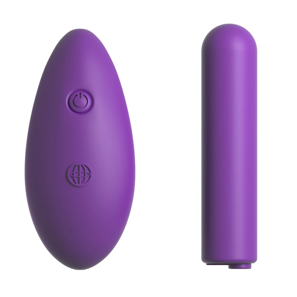 Вибропуля 7,5см с повязкой на бёдра на пульте ДУ PipeDream Fantasy for Her Petite Panty Thrill Purple 493212