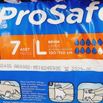 Подгузники для взрослых Prosafe, размер L (талия 100-150 см), в упаковке 7 шт. (Турция)
