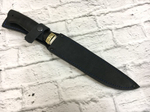 Пластунский нож, кованая 95х18, рукоять кожа и черный граб
