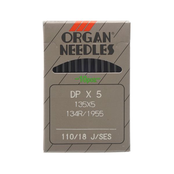 Иглы для промышленных швейных машин DPx5, №110 SES, 10 шт, Organ
