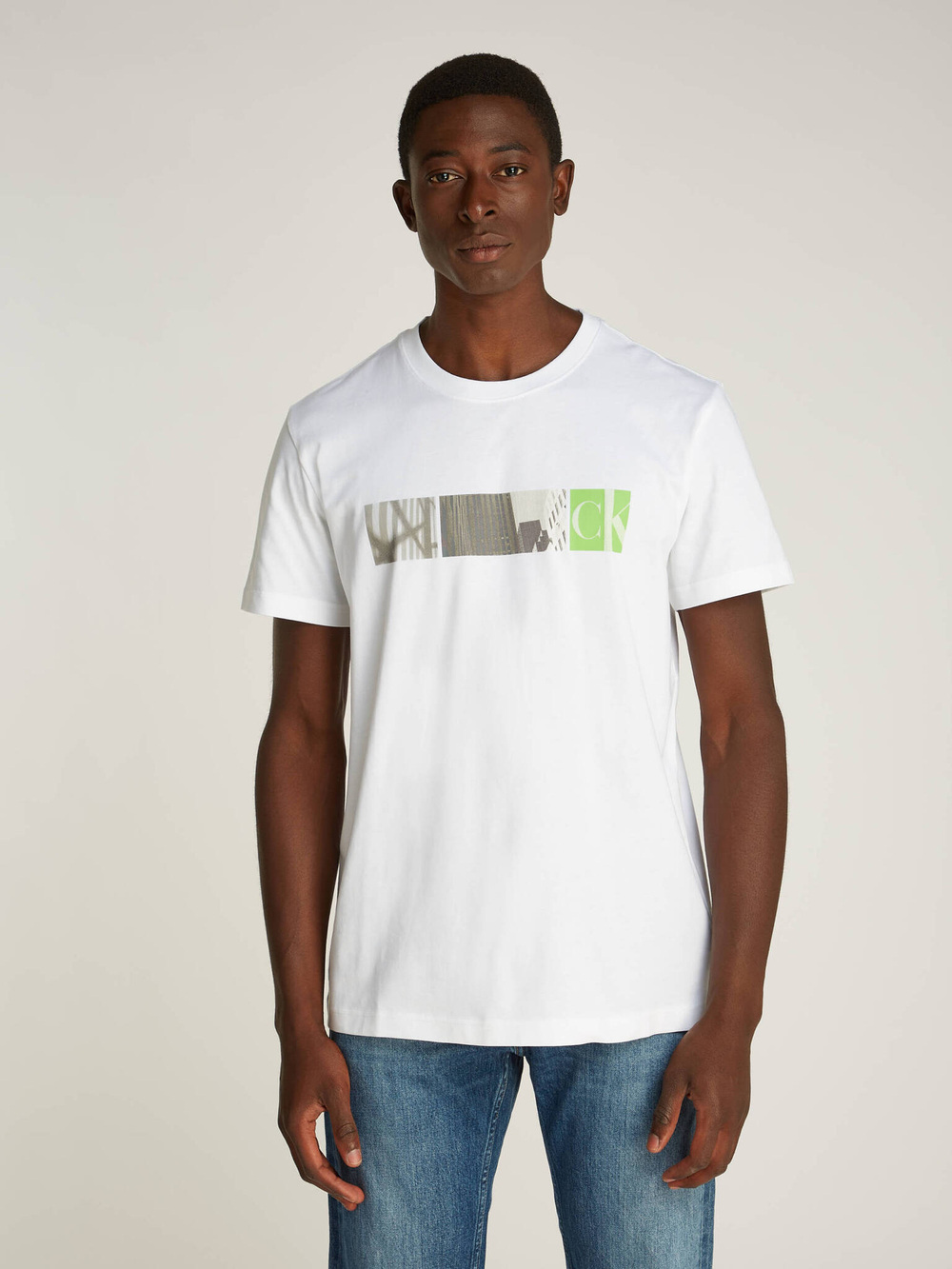 Футболка CITY BLOCK CALVIN KLEIN JEANS - белый(J30J326865)