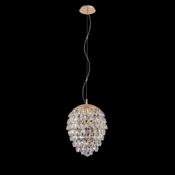 Светильник подвесной Crystal Lux CHARME SP6 GOLD/TRANSPARENT