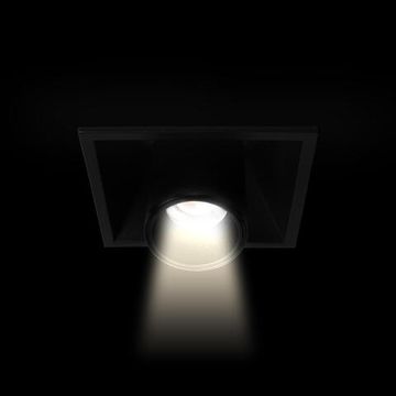 Встраиваемый светильник LED 10W 4000К 10322/B Black чёрный Lens LOFT IT