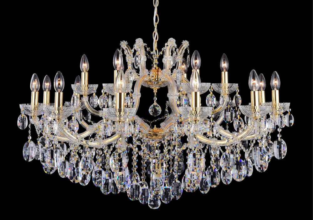 Подвесная люстра Crystal Lux HOLLYWOOD SP12+6 GOLD