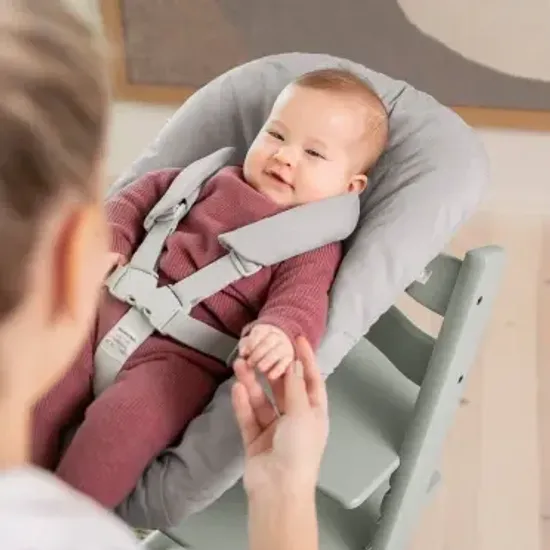 Стульчик для кормления STOKKE Tripp Trapp комплект 4 в 1 (Glacier Green)