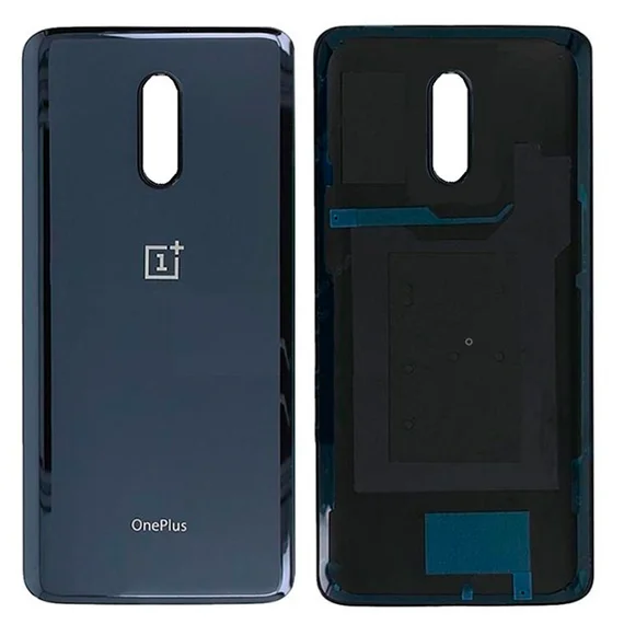 Задняя крышка для OnePlus 7 серая (Mirror Gray) без стекла камеры