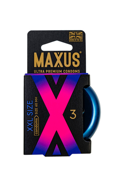 Презервативы Maxus XXL увеличенный размер 3 шт