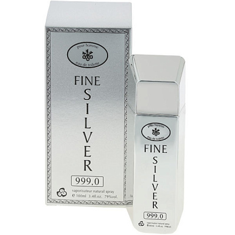 Туалетная вода для мужчин КПК "FINE SILVER 999,0" 100мл Россия
