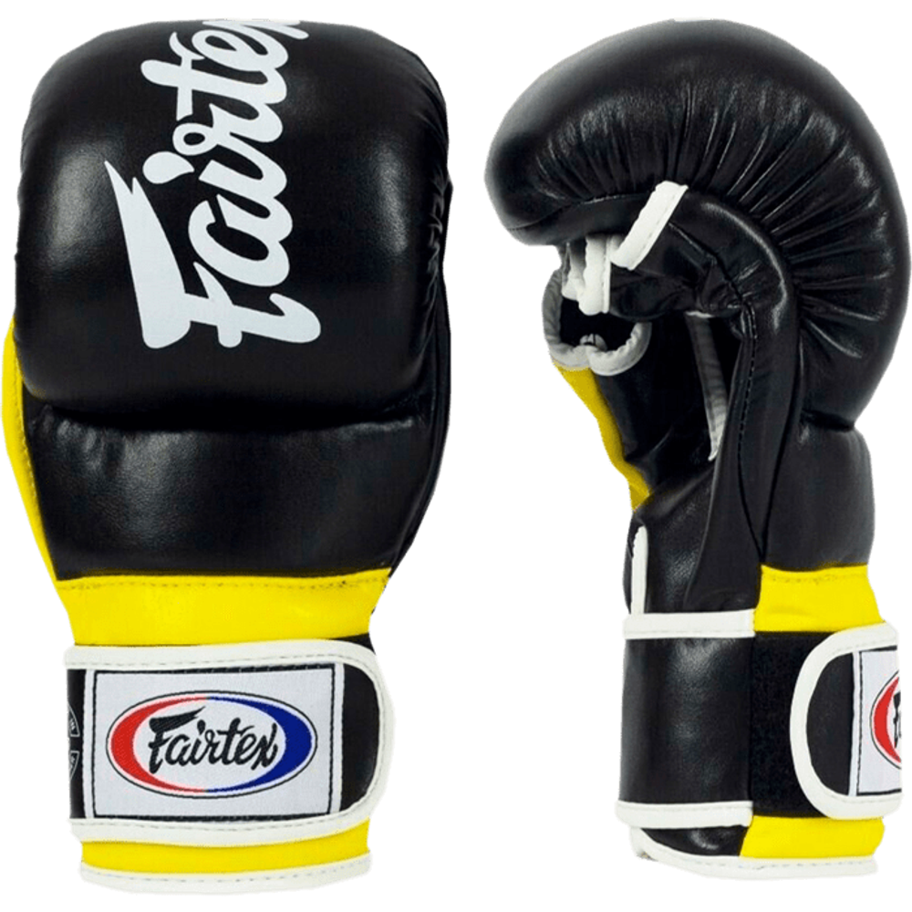 Перчатки MMA Fairtex FGV18 Black/Yellow
