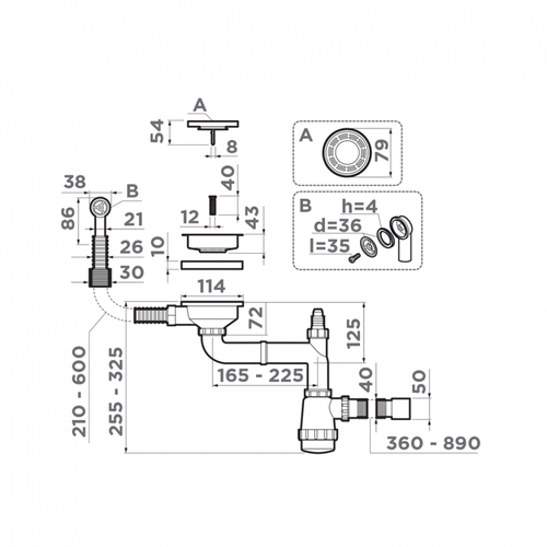 Арматура Omoikiri WK-1-R-GB