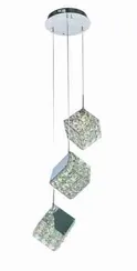 Светильник подвесной светодиодный NewRgy 6010R/3A CHROME+CLEAR, 36 Вт, прозрачный