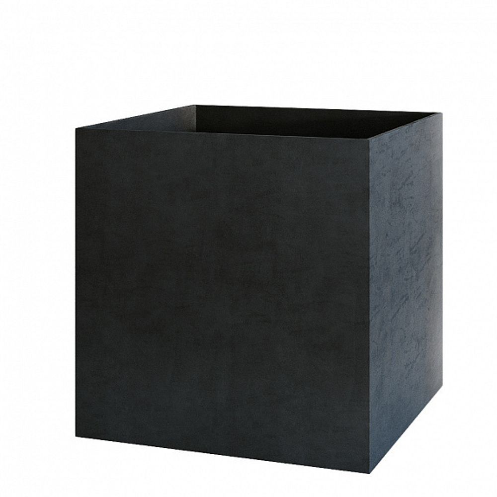 Кашпо CUBE CHARCOAL 100x100x100