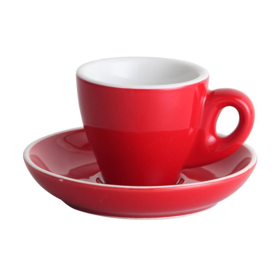 Кофейная пара 80 мл красная d 6,7 см h5,7 см Barista (Бариста) P.L. Proff Cuisine [6]