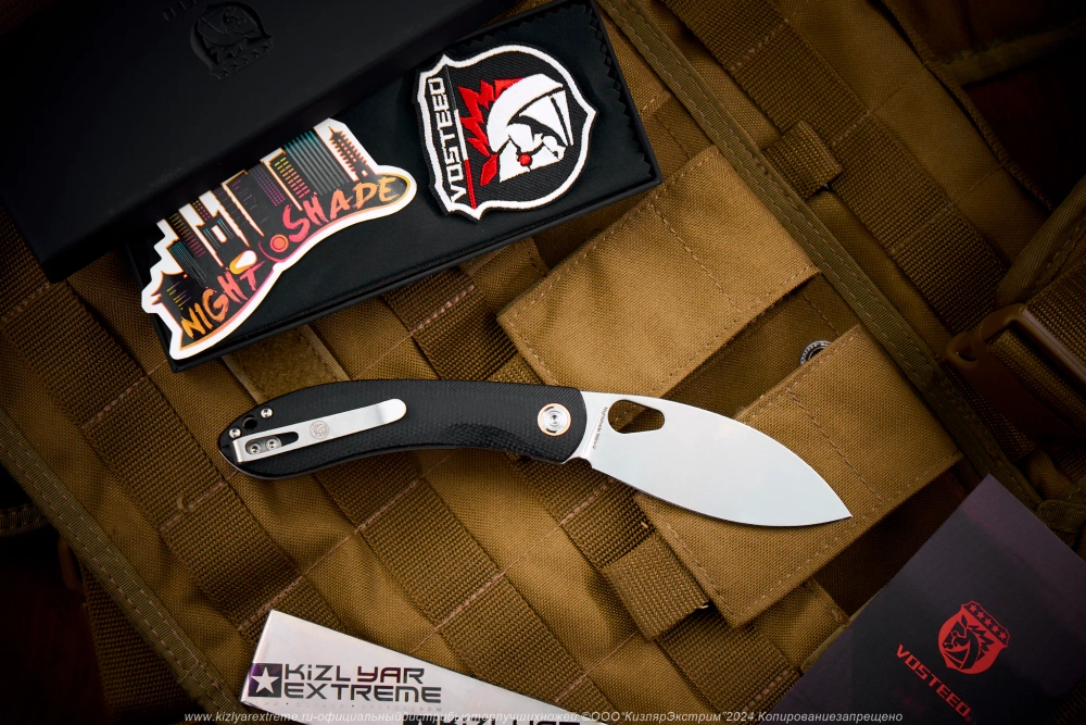 Нож Vosteed Nightshade TH сталь Nitro-V Stonewash рукоять Black Micarta